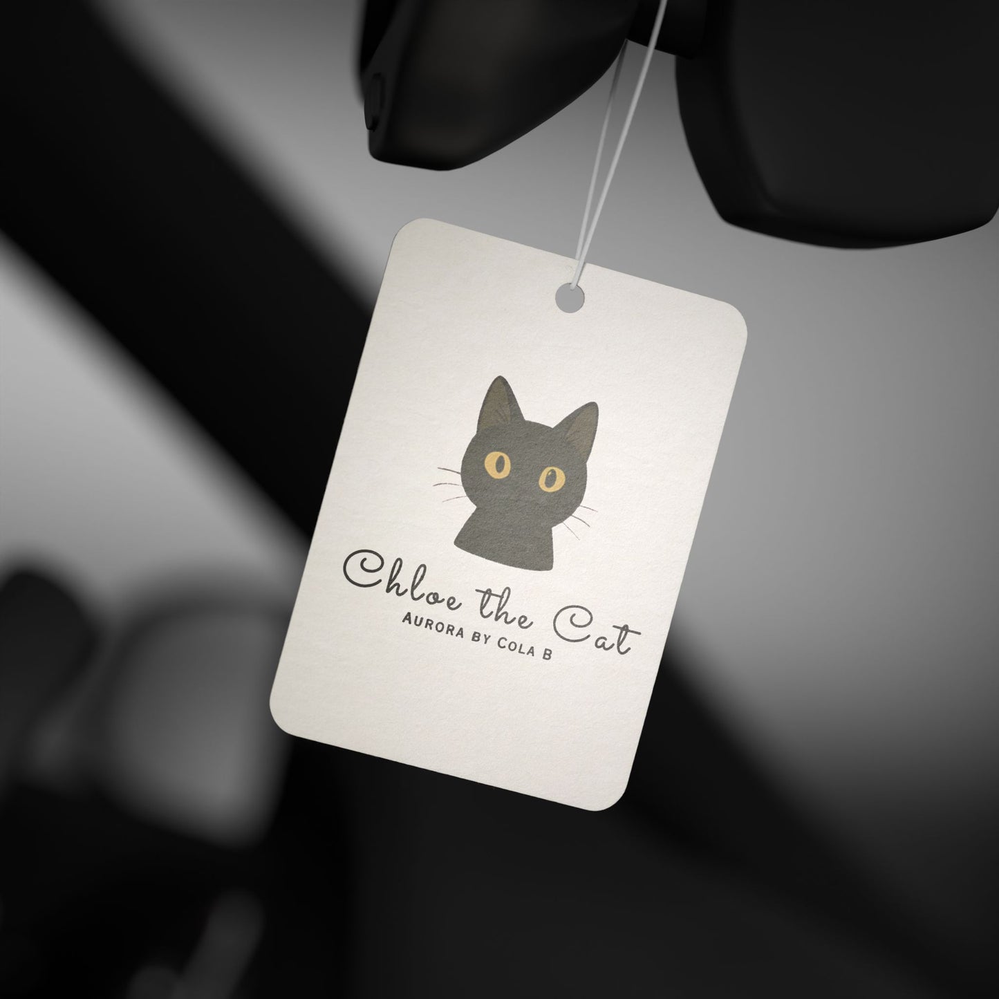 Chloe the Cat™ Car Air Freshener – Black Ice Scent | Aurora by Cola B