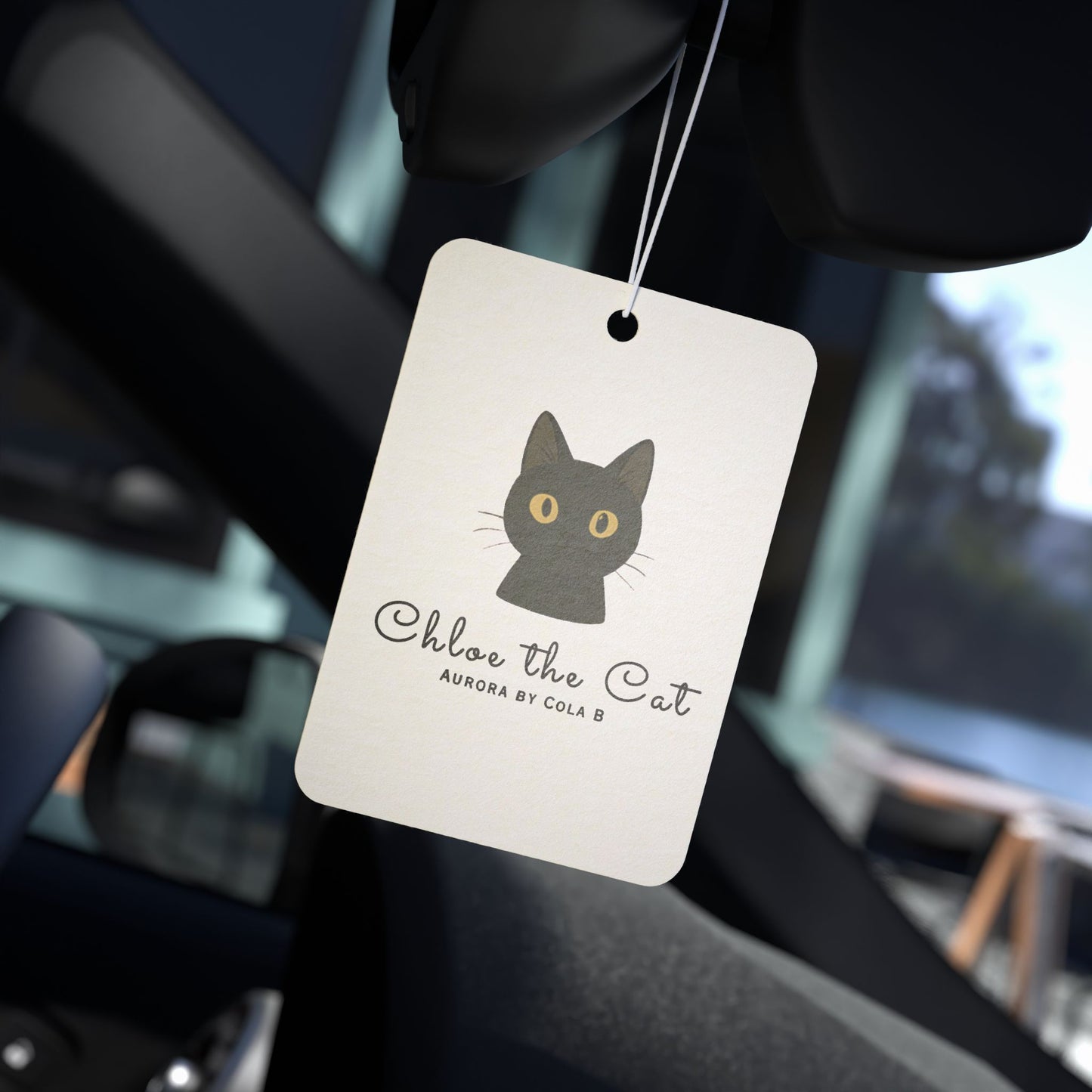 Chloe the Cat™ Car Air Freshener – Black Ice Scent | Aurora by Cola B