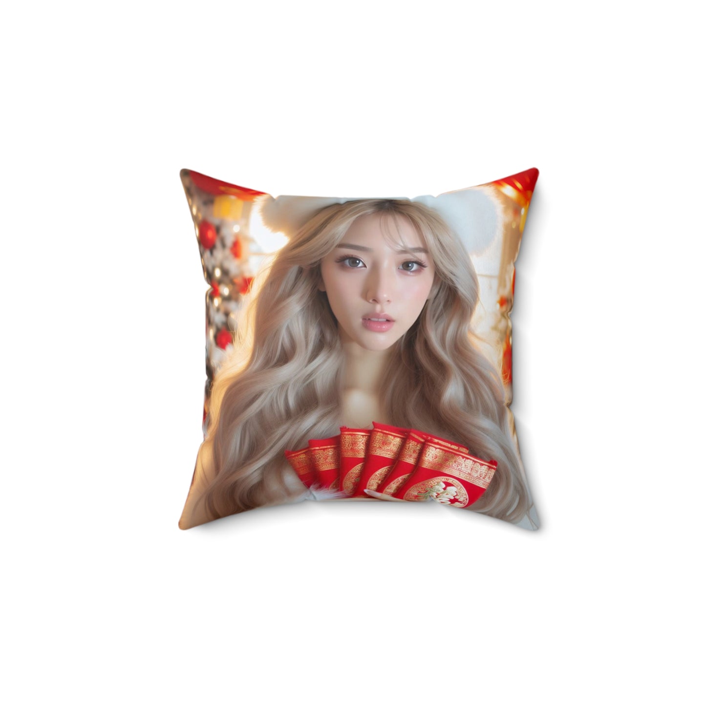 Celebrate Lunar New Year with Cola B: Festive Elegance Square Pillow