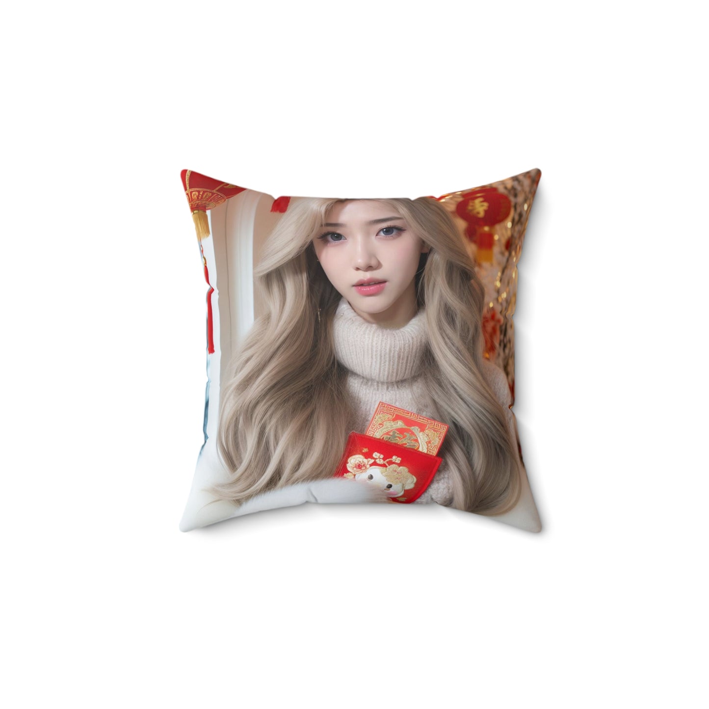 Celebrate Lunar New Year with Cola B: Festive Elegance Square Pillow